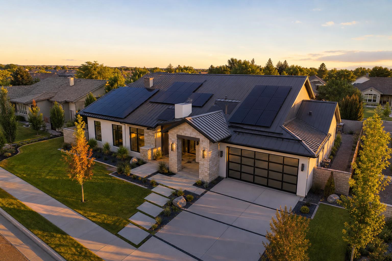 Instalação de energia solar residencial